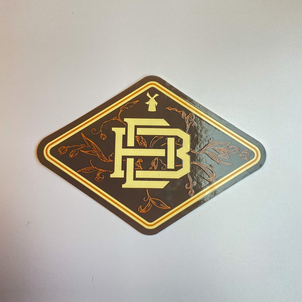 Dutch Bros Sticker - brown DB logo
